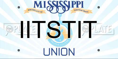 IITSTIT Mississippi License Plate