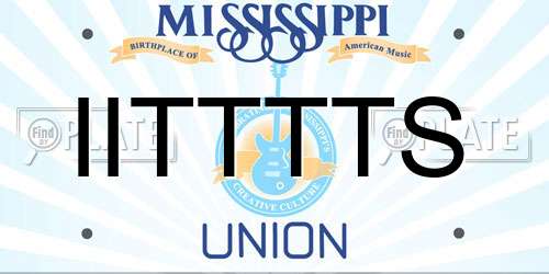 IITTTTS Mississippi License Plate