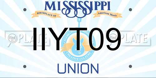 IIYT09 Mississippi License Plate