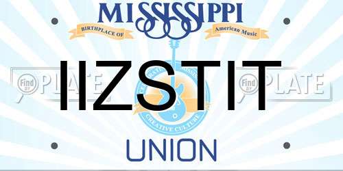 IIZSTIT Mississippi License Plate