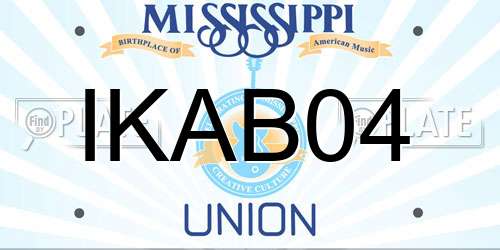 IKAB04 Mississippi License Plate