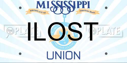 ILOST Mississippi License Plate