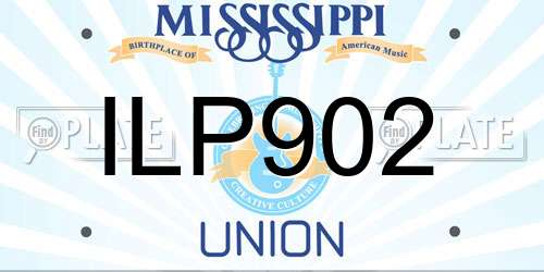 ILP902 Mississippi License Plate