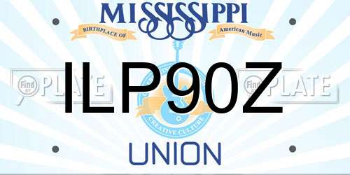ILP90Z Mississippi License Plate