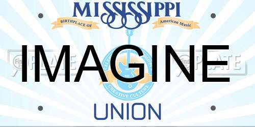 IMAGINE Mississippi License Plate