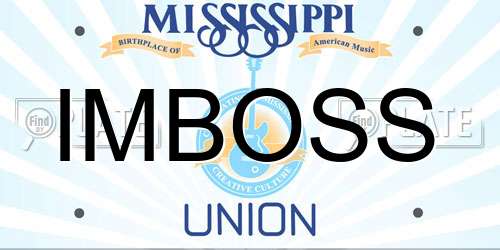 IMBOSS Mississippi License Plate