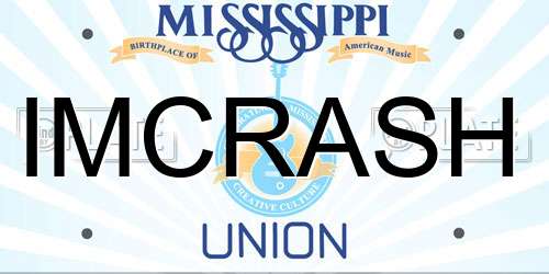 IMCRASH Mississippi License Plate