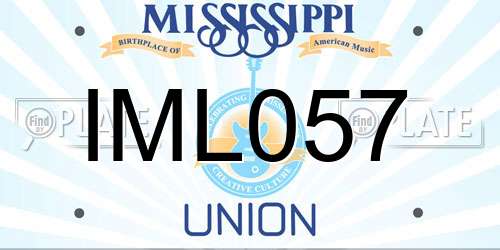 IML057 Mississippi License Plate