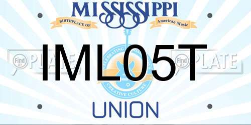 IML05T Mississippi License Plate
