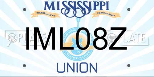 IML08Z Mississippi License Plate