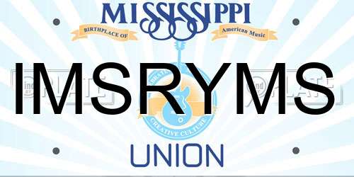 IMSRYMS Mississippi License Plate