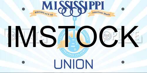 IMSTOCK Mississippi License Plate