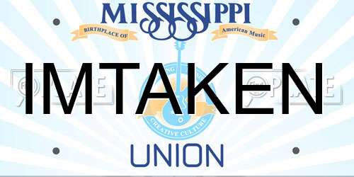 IMTAKEN Mississippi License Plate