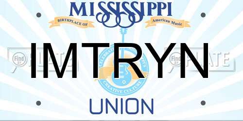 IMTRYN Mississippi License Plate