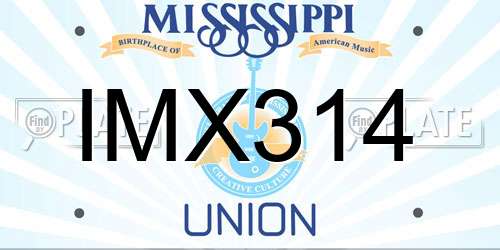 IMX314 Mississippi License Plate