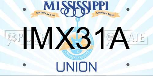 IMX31A Mississippi License Plate