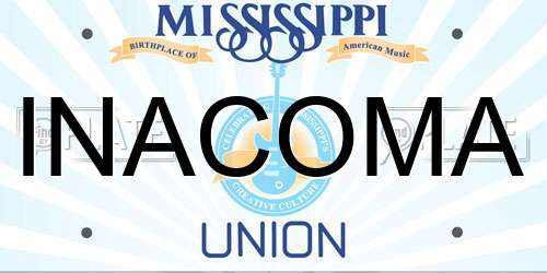INACOMA Mississippi License Plate