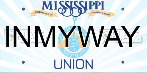 INMYWAY Mississippi License Plate