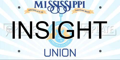 INSIGHT Mississippi License Plate