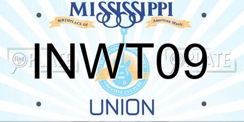INWT09 Mississippi License Plate
