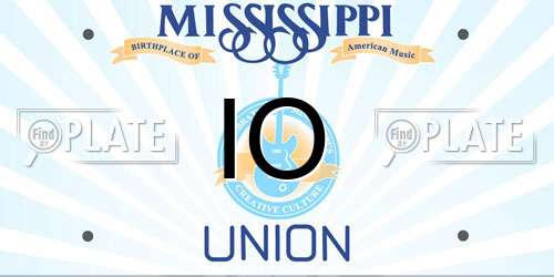 IO Mississippi License Plate