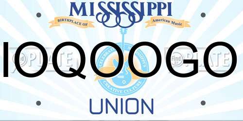 IOQOOGO Mississippi License Plate