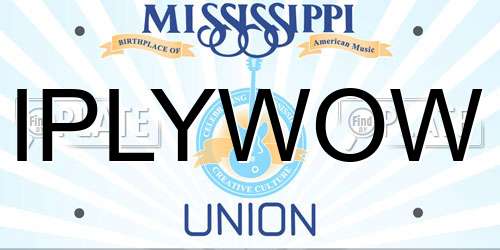 IPLYWOW Mississippi License Plate