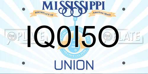 IQ0I5O Mississippi License Plate
