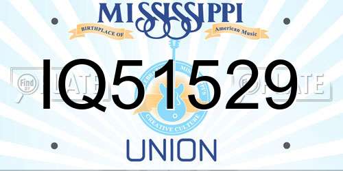 IQ51529 Mississippi License Plate