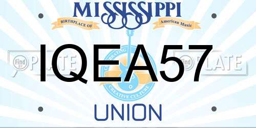 IQEA57 Mississippi License Plate