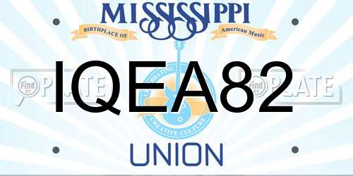 IQEA82 Mississippi License Plate