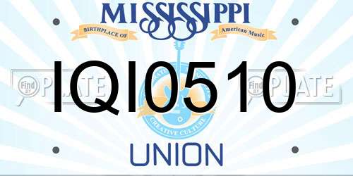 IQI0510 Mississippi License Plate