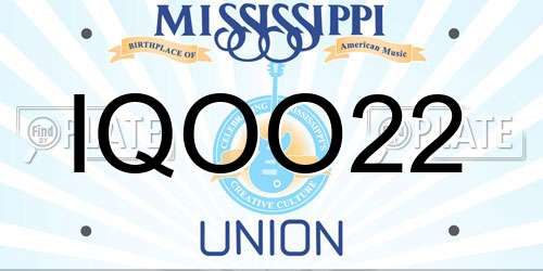 IQOO22 Mississippi License Plate