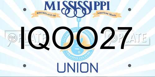 IQOO27 Mississippi License Plate