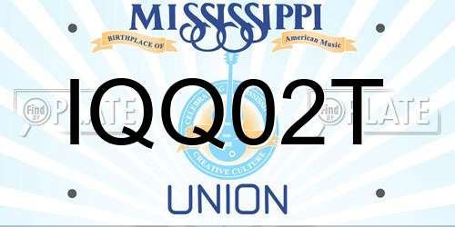 IQQ02T Mississippi License Plate