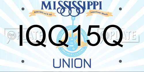 IQQ15Q Mississippi License Plate