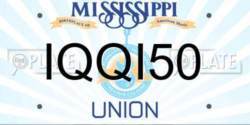 IQQI50 Mississippi License Plate