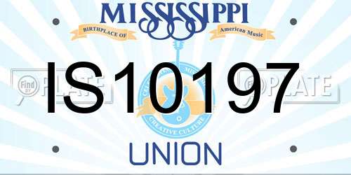 IS10197 Mississippi License Plate