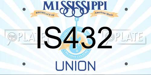 IS432 Mississippi License Plate