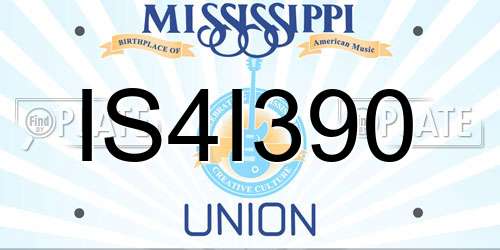 IS4I390 Mississippi License Plate