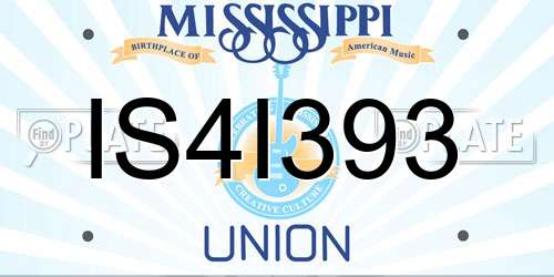 IS4I393 Mississippi License Plate