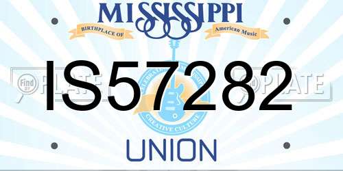 IS57282 Mississippi License Plate