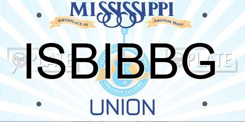 ISBIBBG Mississippi License Plate