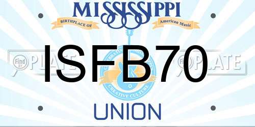 ISFB70 Mississippi License Plate