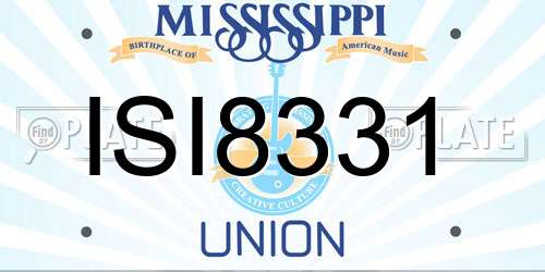 ISI8331 Mississippi License Plate