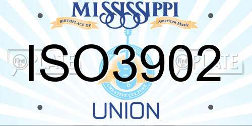 ISO3902 Mississippi License Plate