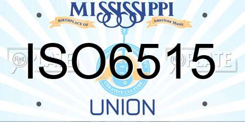 ISO6515 Mississippi License Plate
