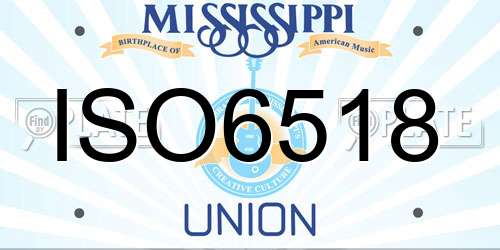 ISO6518 Mississippi License Plate