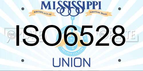ISO6528 Mississippi License Plate