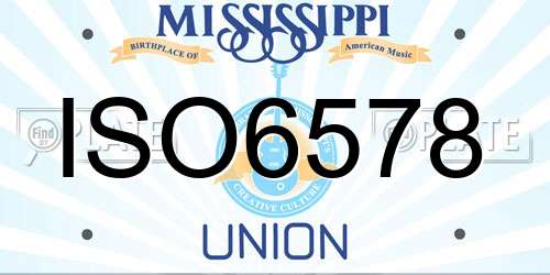 ISO6578 Mississippi License Plate